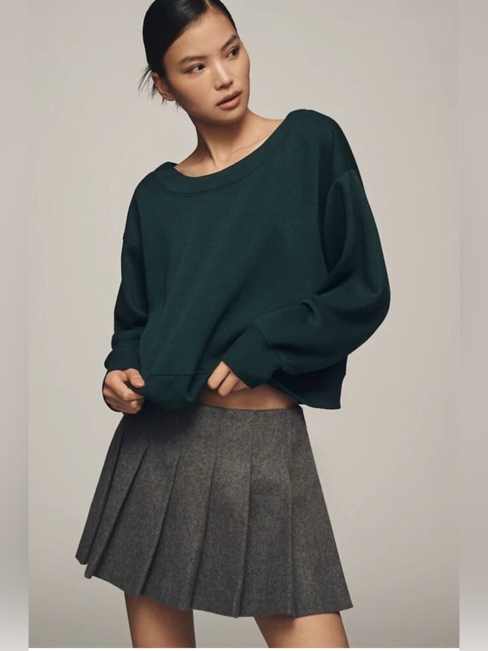Anthropologie Maeve Bow Back Sweatshirt